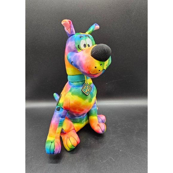 Scooby-Doo Rainbow Multicolored Tie-Dye 12" Plush - Picture 11 of 11